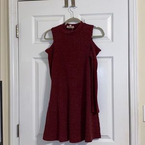 Cold shoulder dress